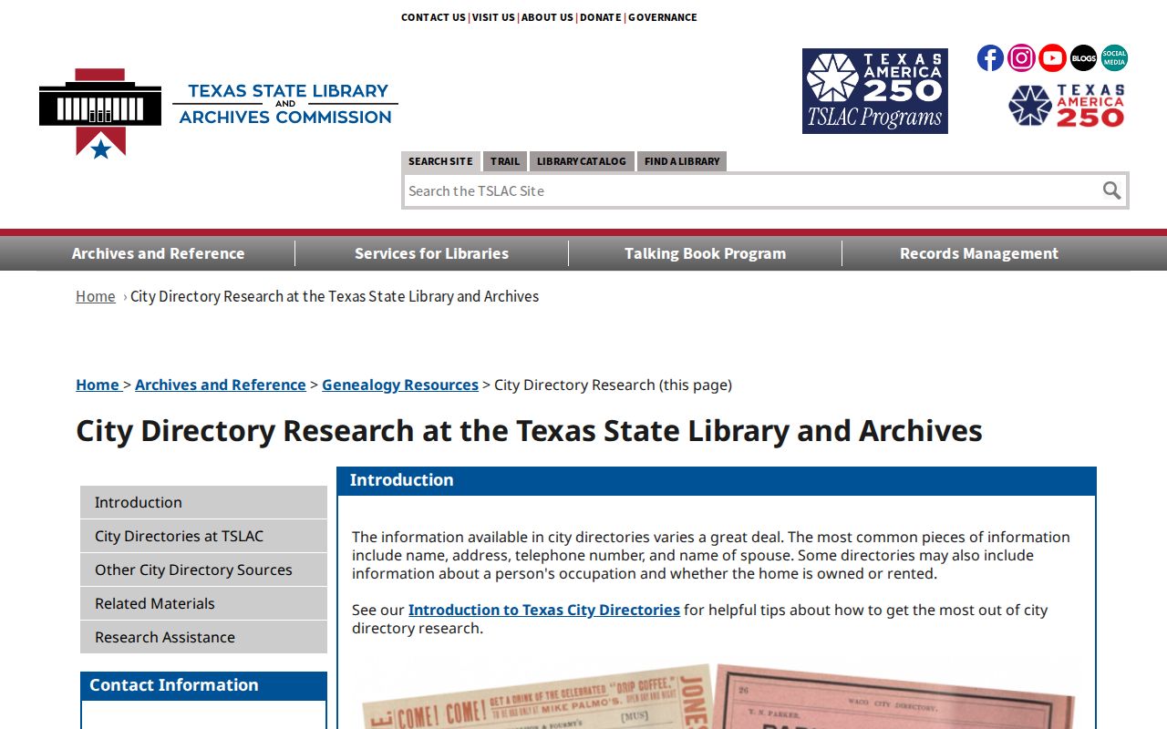 Huntsville previous residents Texas city directory research guide