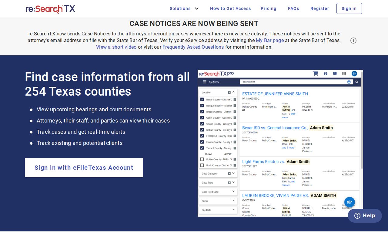 Huntsville resident lookup re:SearchTX court search